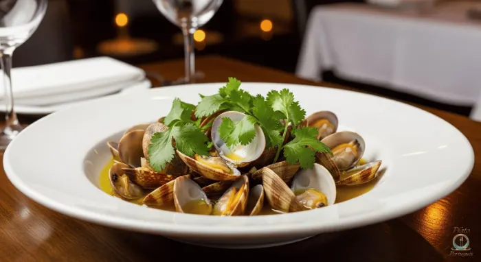 Almejas con salsa verde, entrante para compartir
